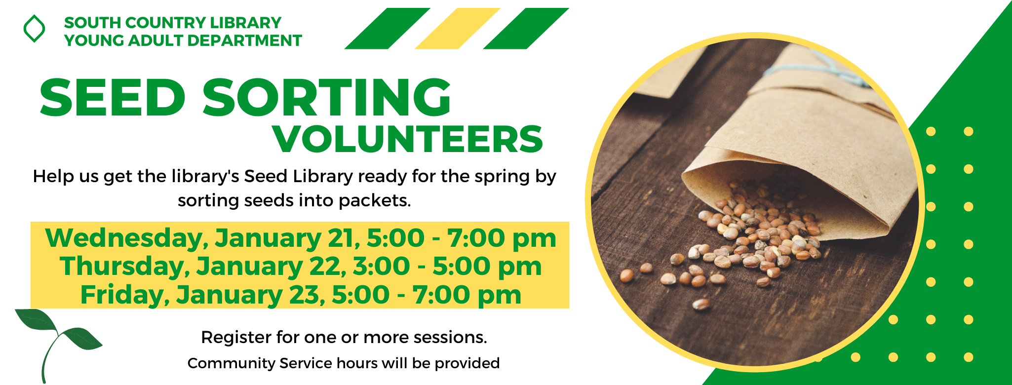 Seed Sorting Volunteers